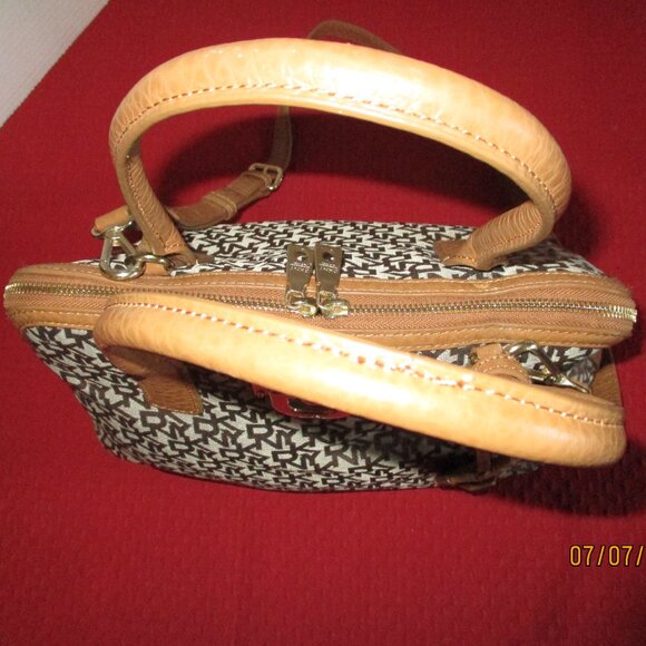 DKNY Large Monogram Satchel - Picture 9 of 16